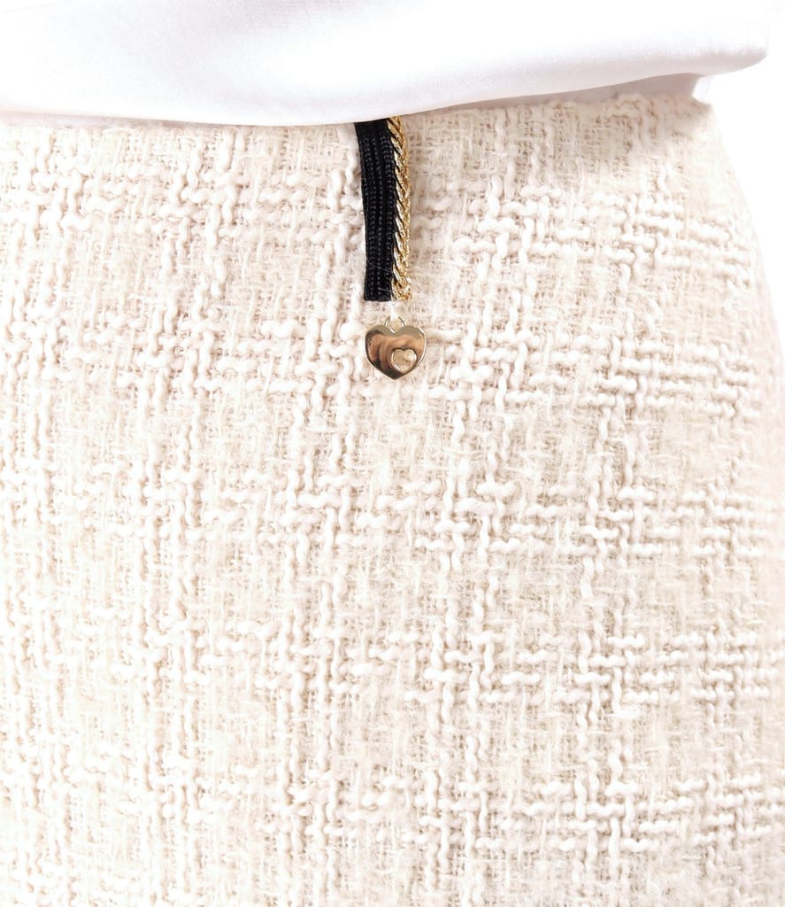 Fusta creion din bucle cu lana virgina si alpaca