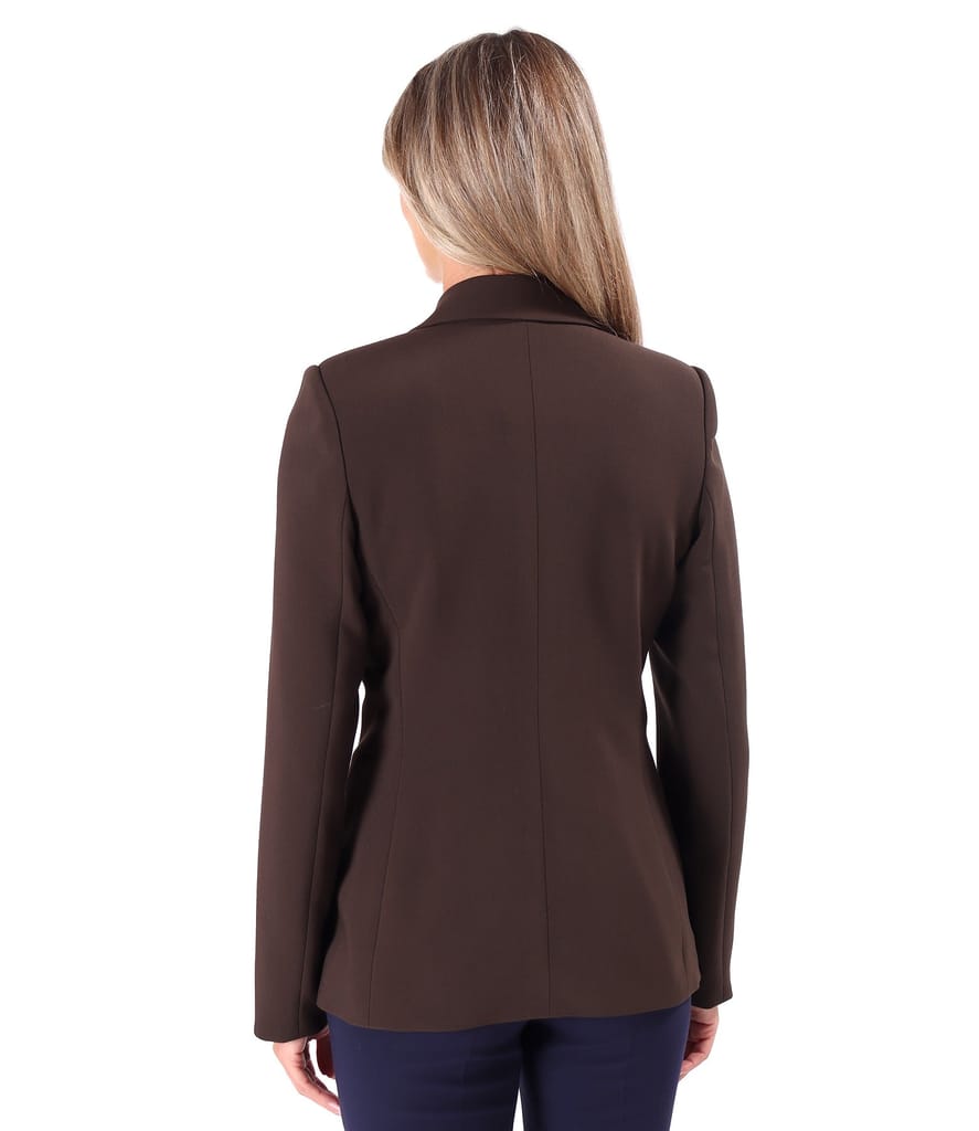 Sacou office din stofa elastica cu viscoza