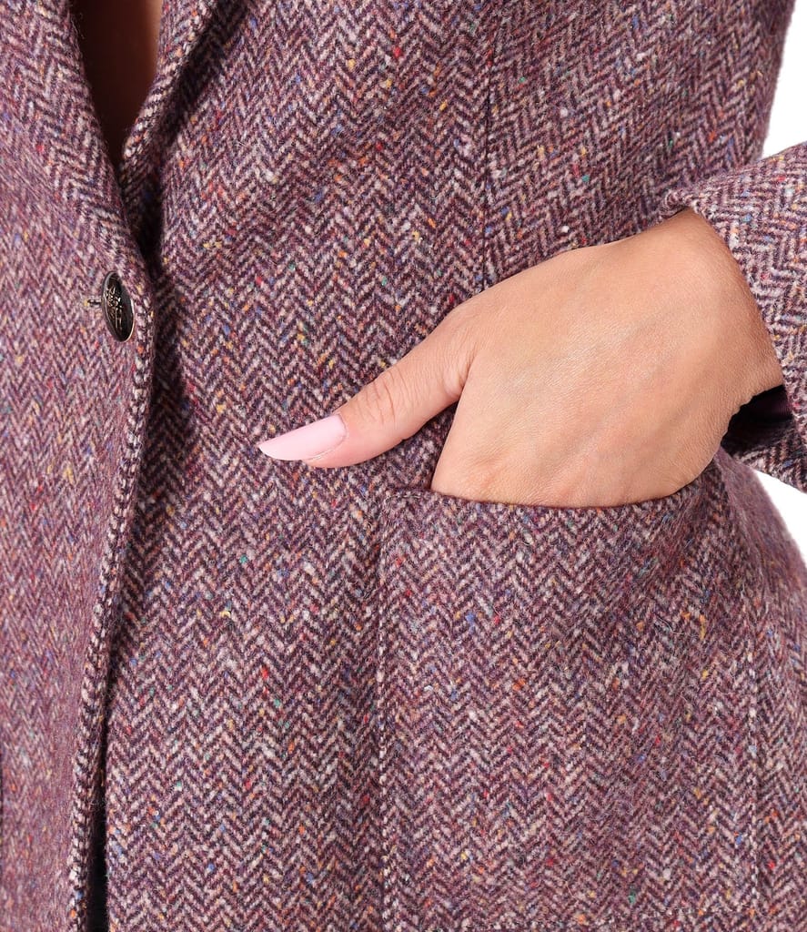 Sacou office din stofa cu lana