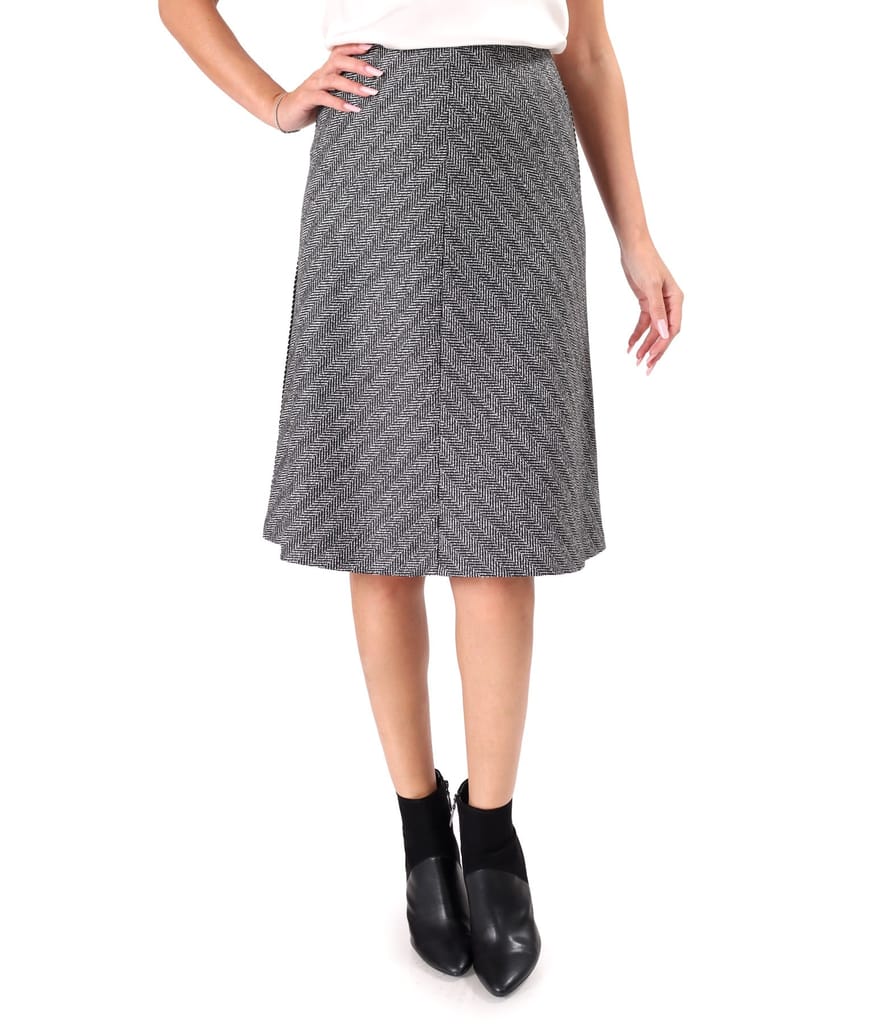 Fusta evazata din bucle cu bumbac