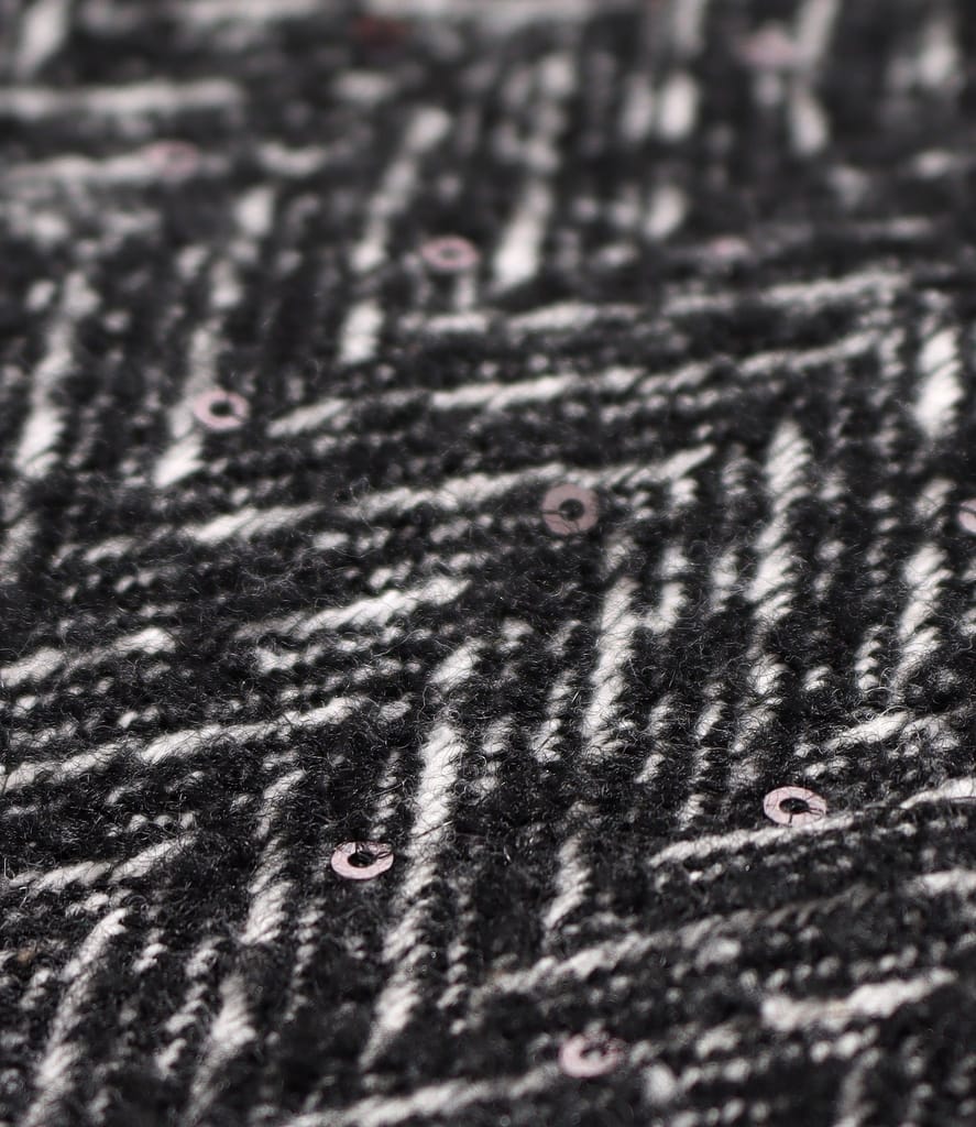 Pardesiu elegant din stofa cu paiete