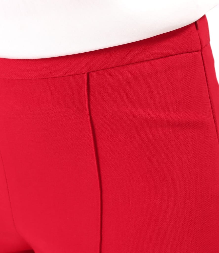 Pantaloni evazati din stofa elastica cu viscoza