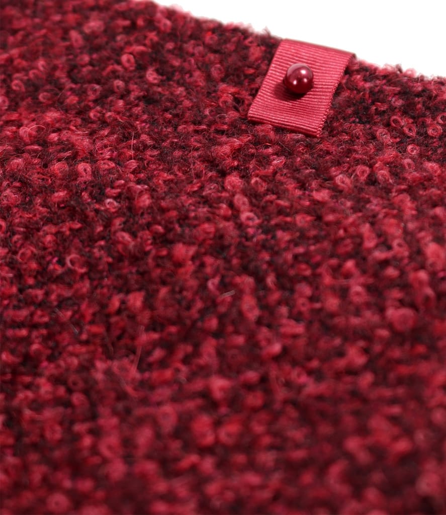 Fusta office din bucle cu lana si alpaca