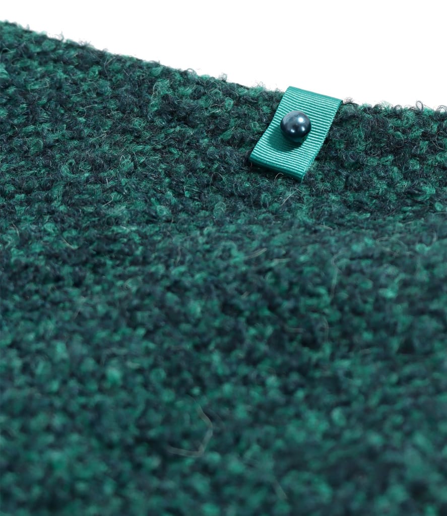 Fusta office din bucle cu lana si apaca