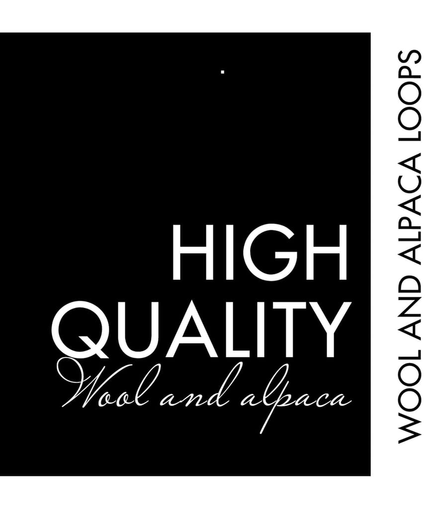 Fusta office din bucle cu lana si apaca