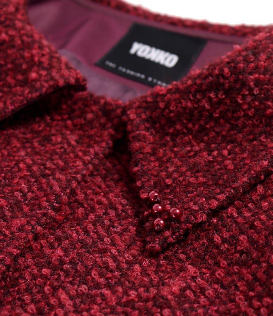 Sacou din bucle cu lana si alpaca