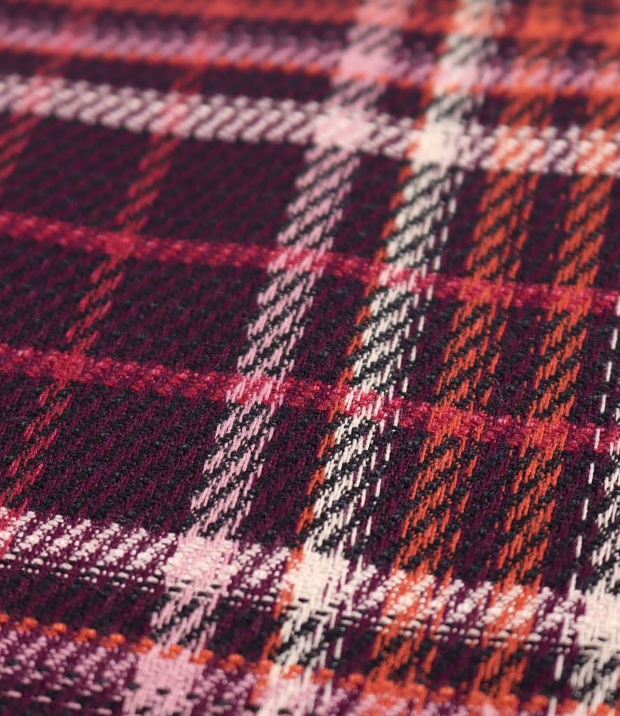 Fusta evazata din stofa in carouri