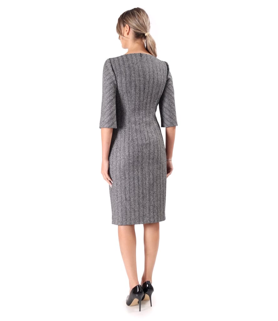 Rochie office din bucle cu bumbac