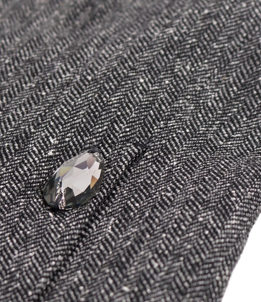 Sacou office din stofa cu lana si matase