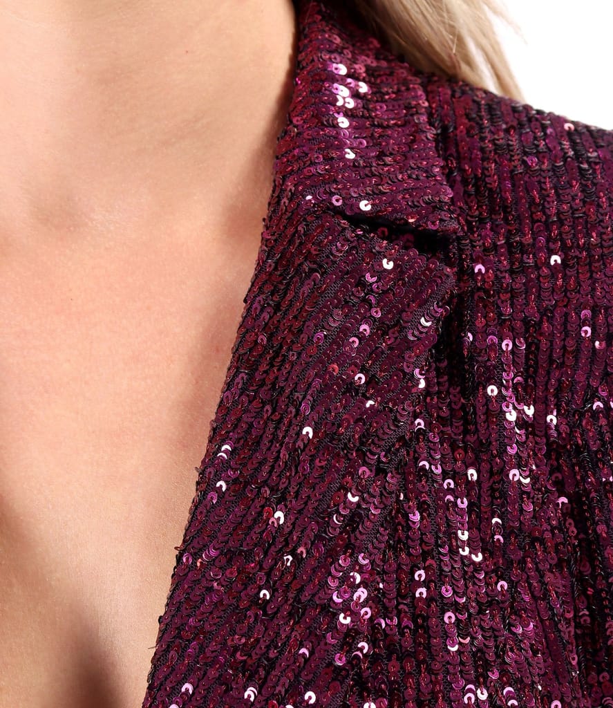 Sacou elegant din paiete metalizate