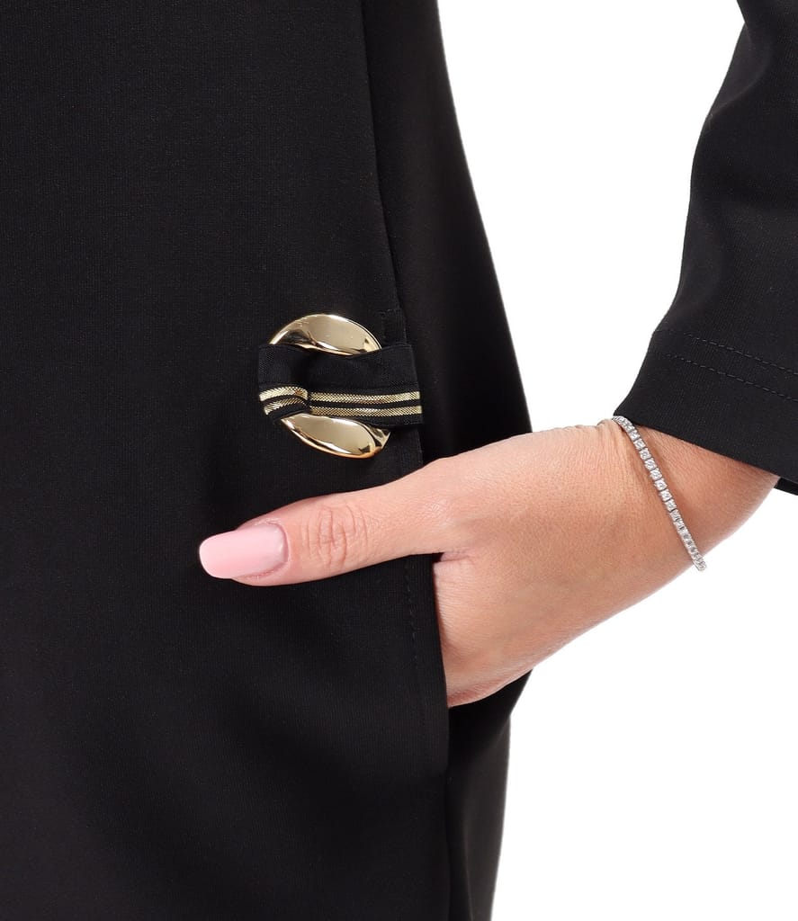 Rochie cu gluga din jerse elastic cu bumbac