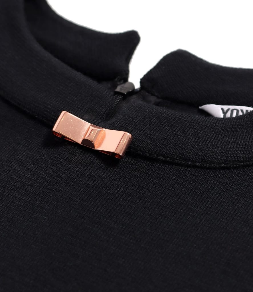 Rochie midi din jerse plin cu lana virgina