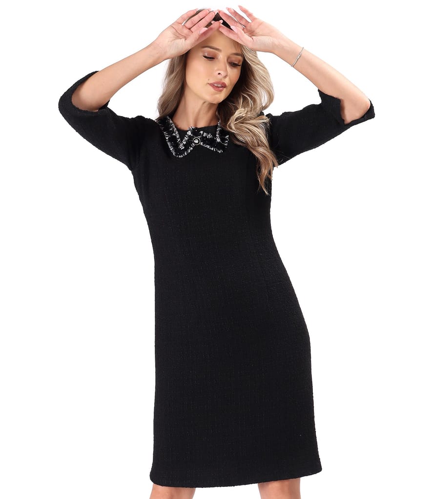 Rochie eleganta din bucle cu lana virgina