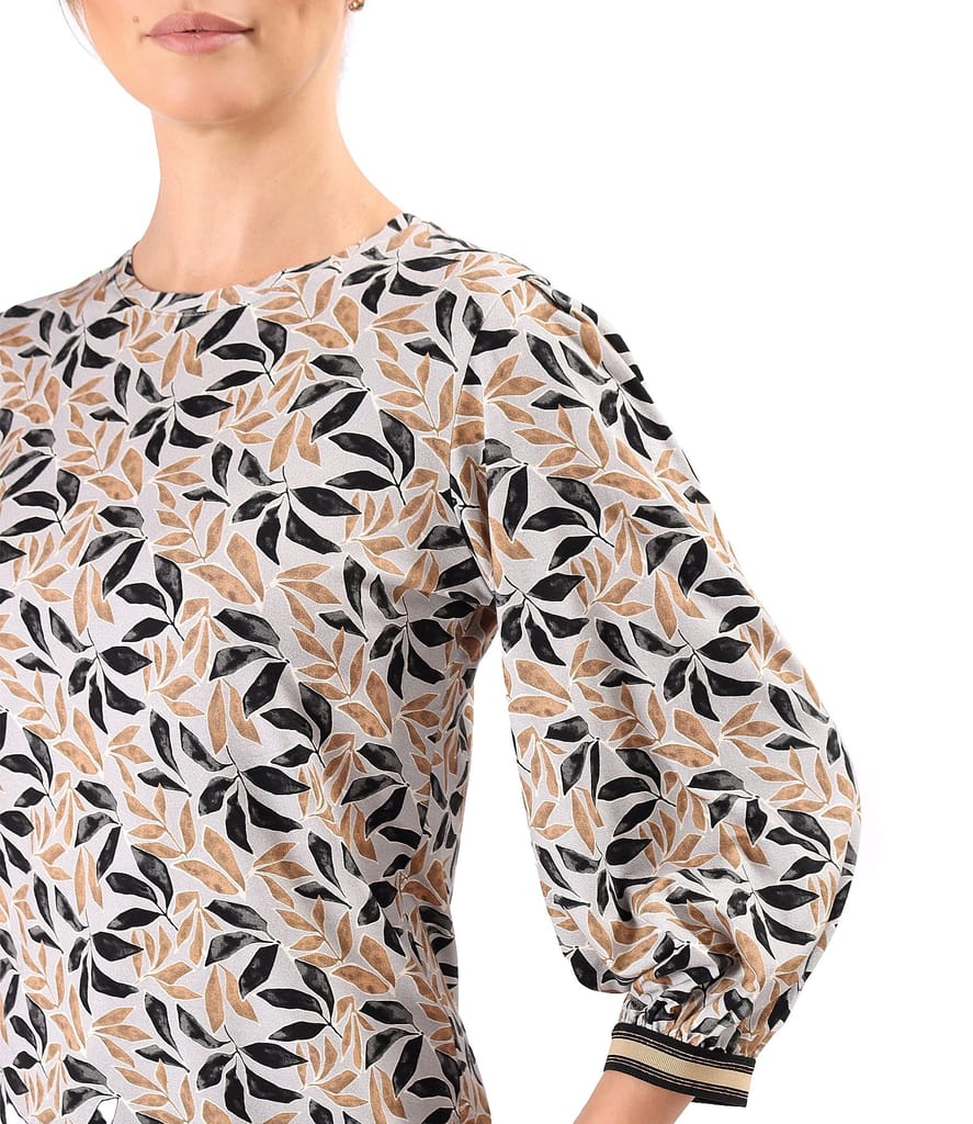 Bluza din jerse elastic cu maneci semi-lungi