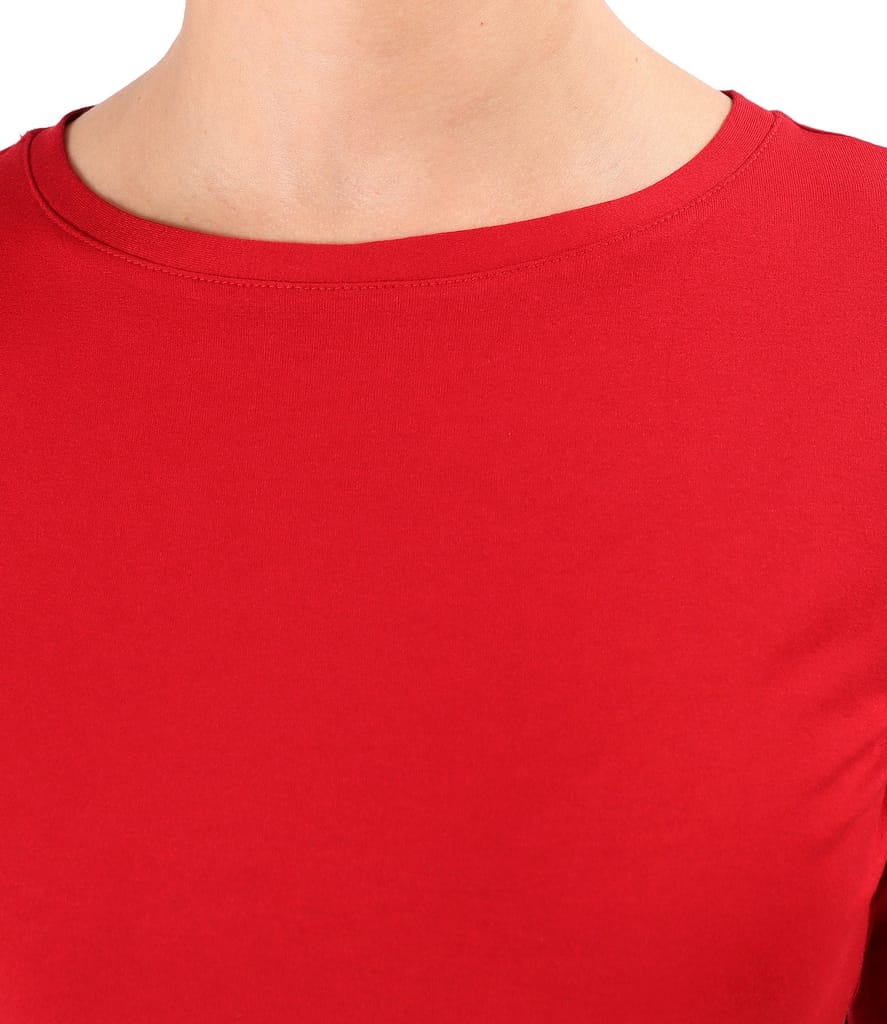 Bluza din jerse elastic uni cu maneci 3/4