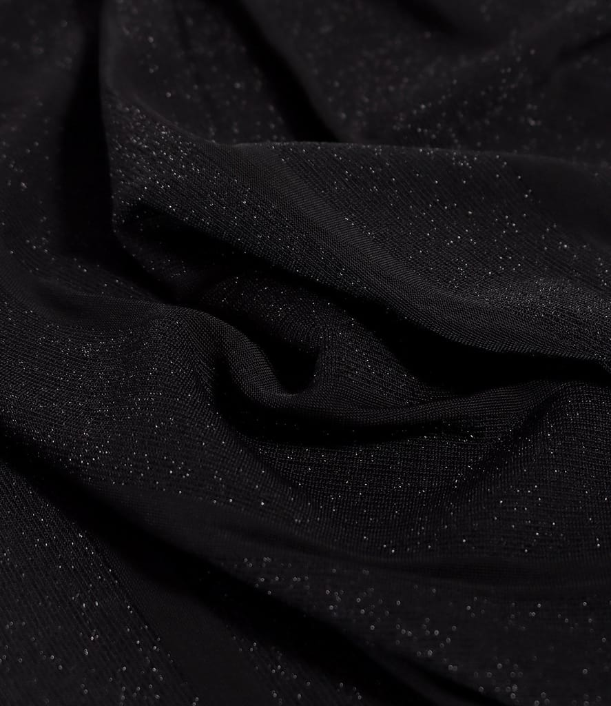 Rochie midi de cocktail din viscoza cu fir metalic