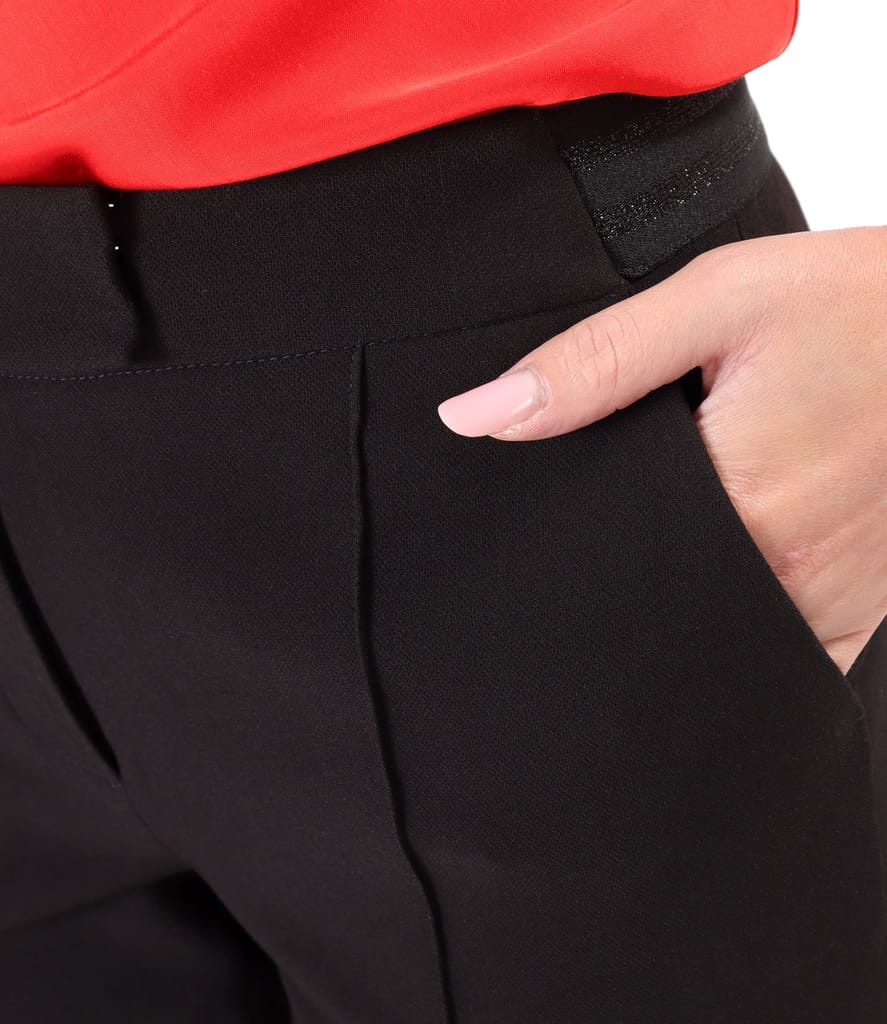 Pantaloni pana din stofa elastica cu viscoza