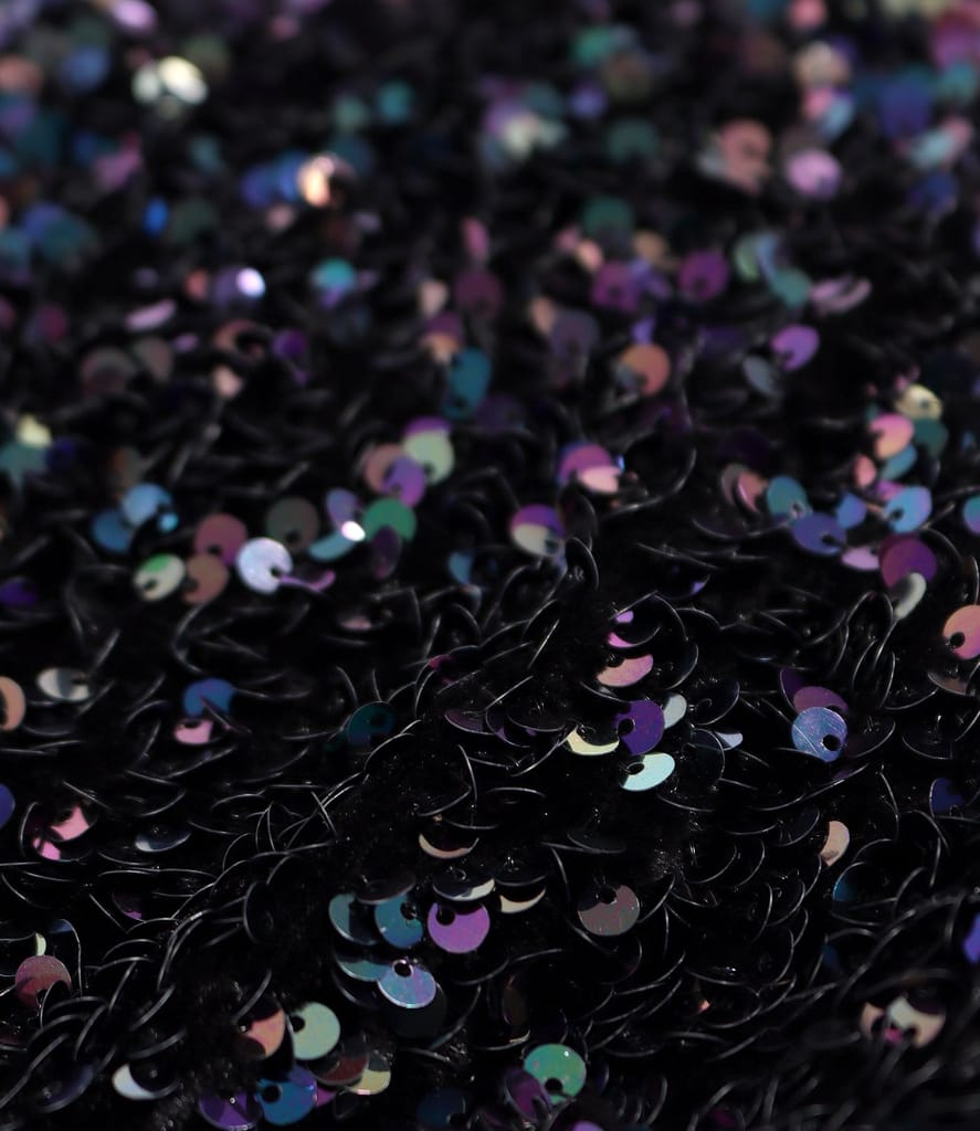 Bluza din paiete multicolore pe suport de catifea cu fermoar pe fata