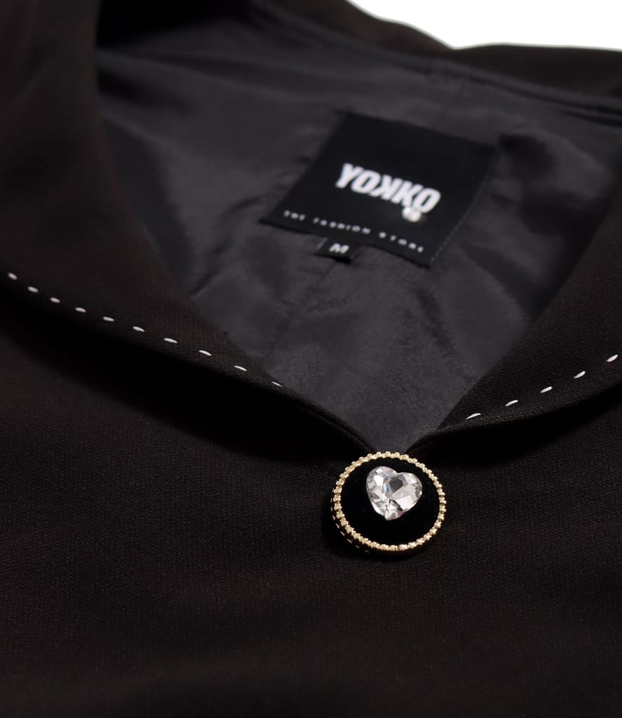 Rochie office cu guler asimetric cu cusatura decorativa