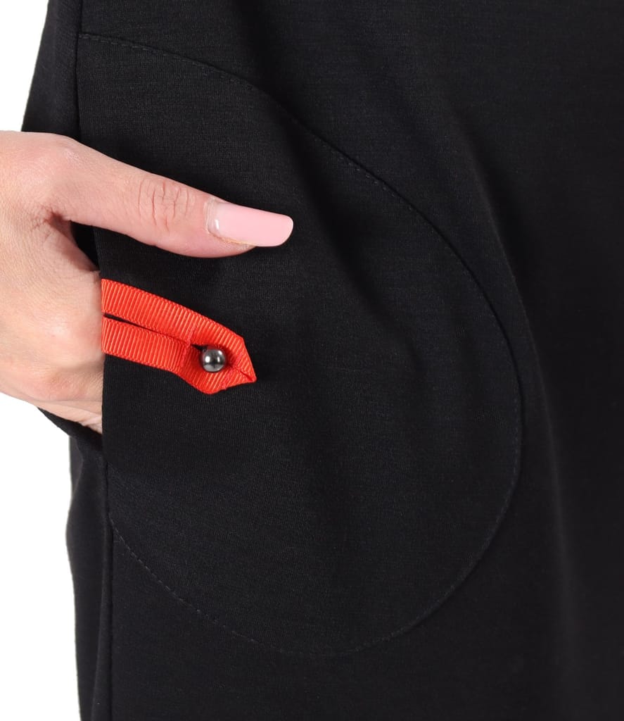 Rochie office din jerse elastic plin cu lana virgina