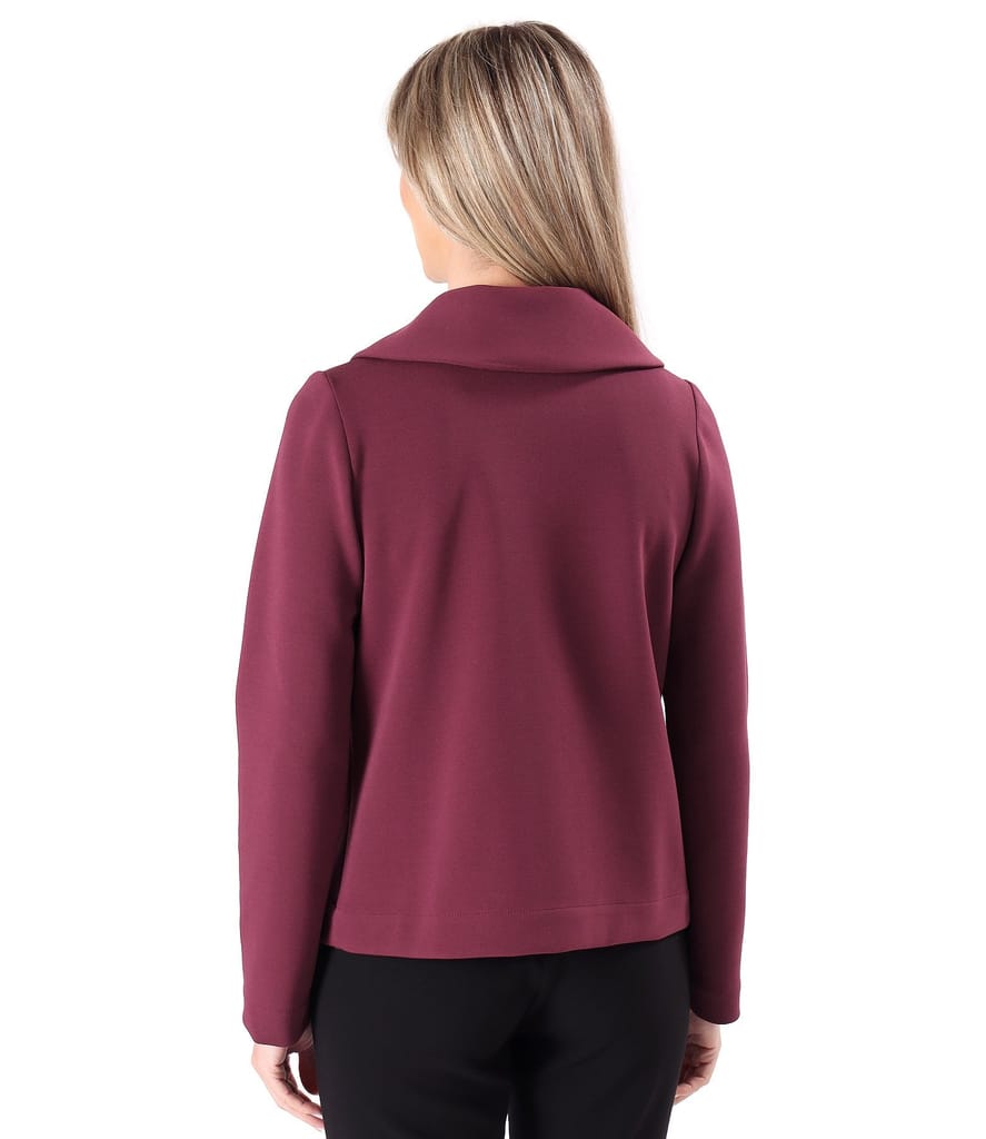 Sacou din stofa plina tip scuba cu bumbac