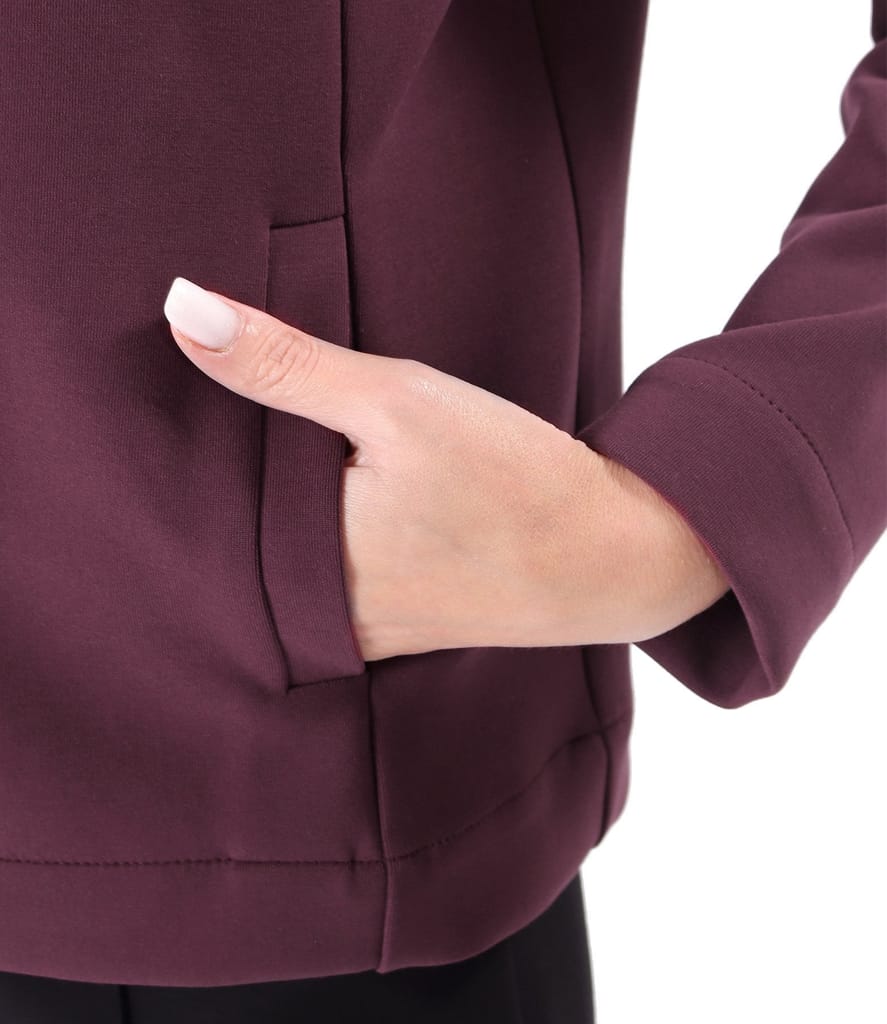 Sacou din stofa plina tip scuba cu bumbac