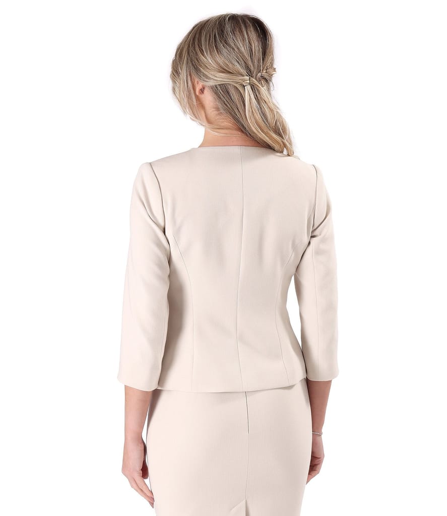 Sacou elegant cu cristal decorativ la decolteu