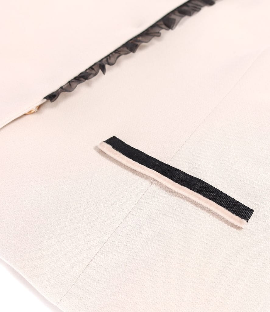 Sacou elegant cu cristal decorativ la decolteu