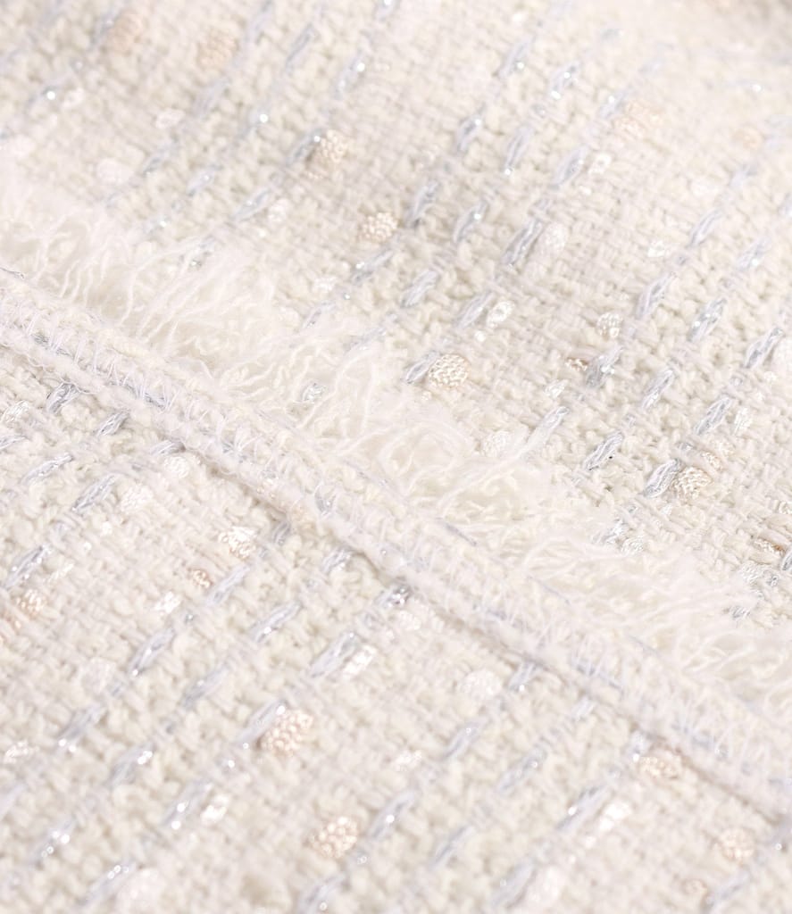 Sacou elegant din bucle cu bumbac si fir argintiu