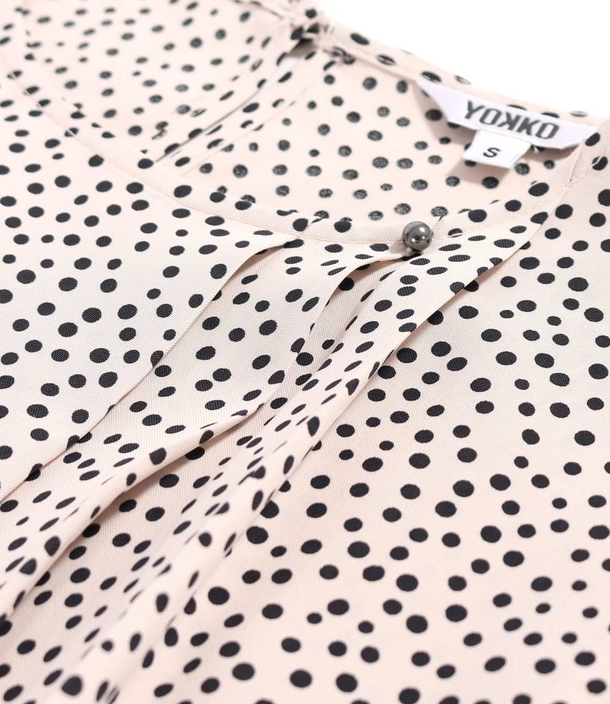 Bluza eleganta din viscoza imprimata cu picouri