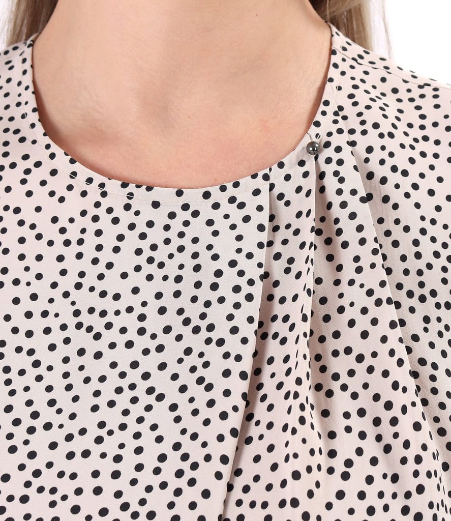 Bluza eleganta din viscoza imprimata cu picouri