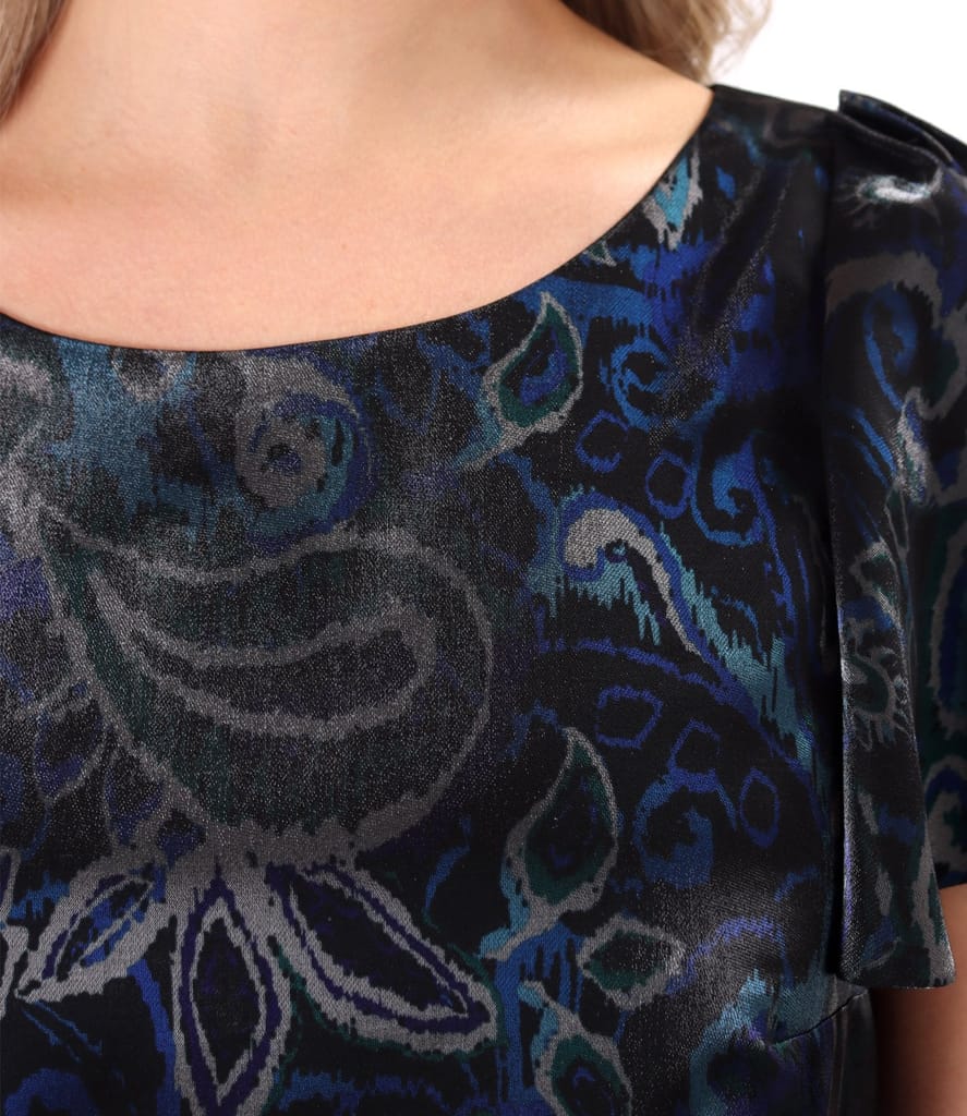 Rochie eleganta cu maneci ample scurte