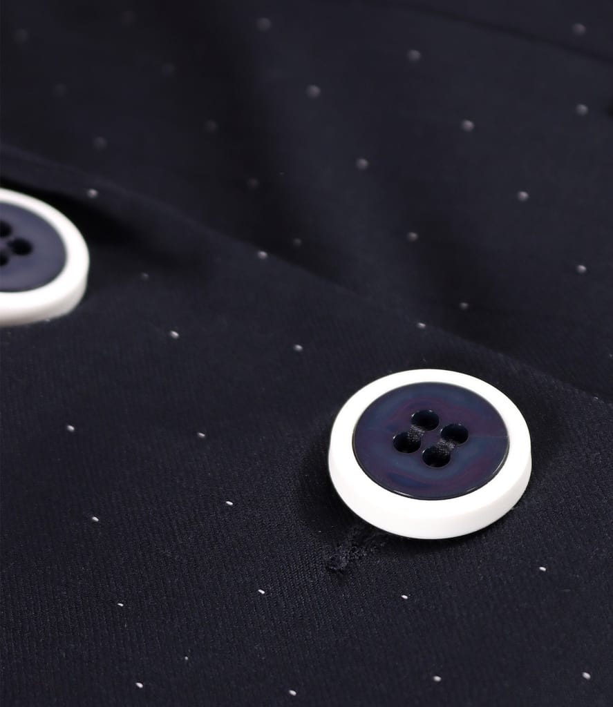 Sacou office din stofa cu picouri