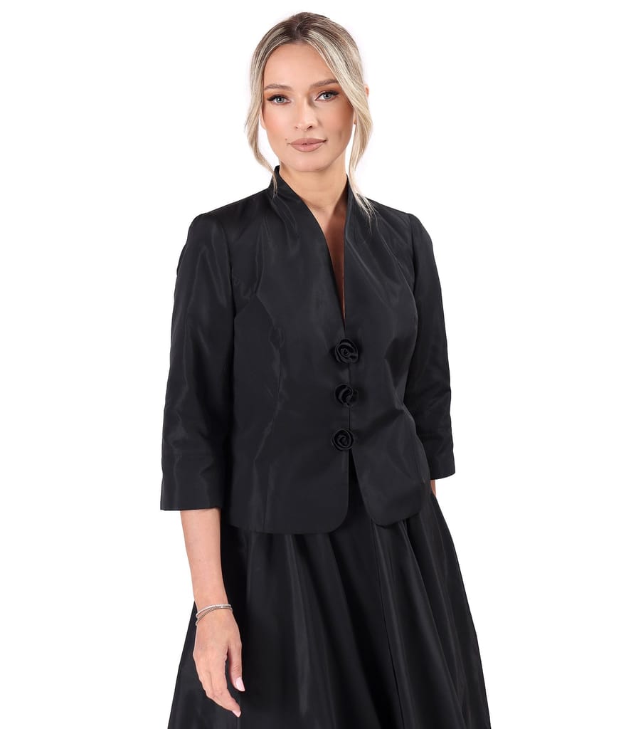 Sacou elegant din tafta usoara cu efect mat