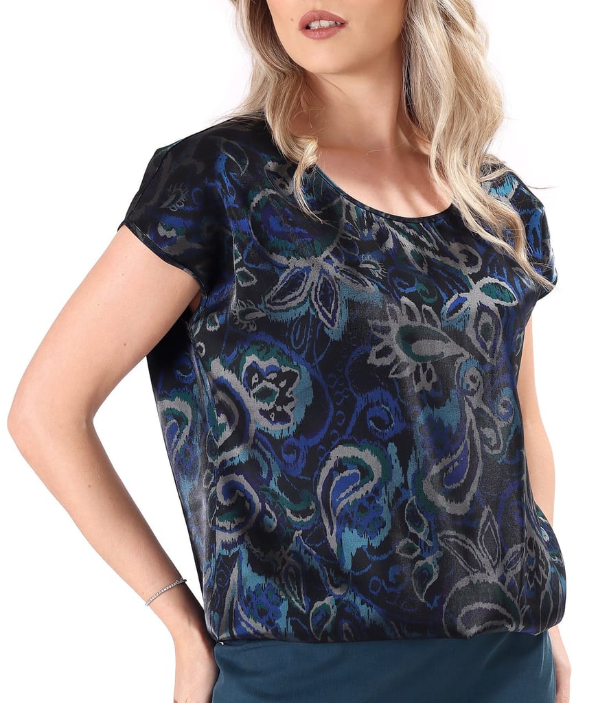 Bluza eleganta imprimata cu motive paisley