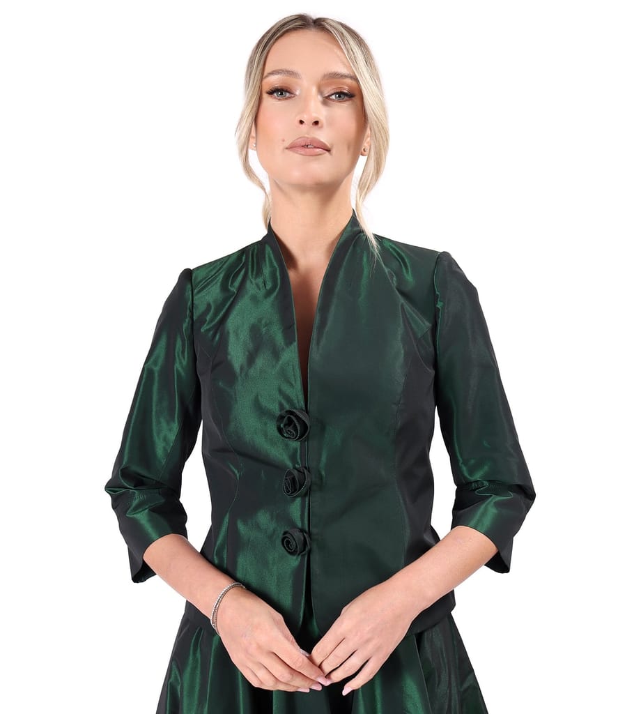 Sacou elegant din tafta usoara cu efect changeante