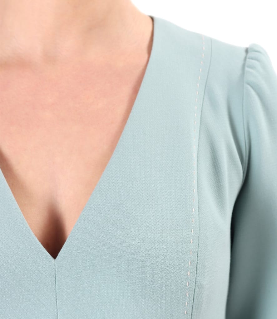 Rochie office clos din stofa elastica cu viscoza