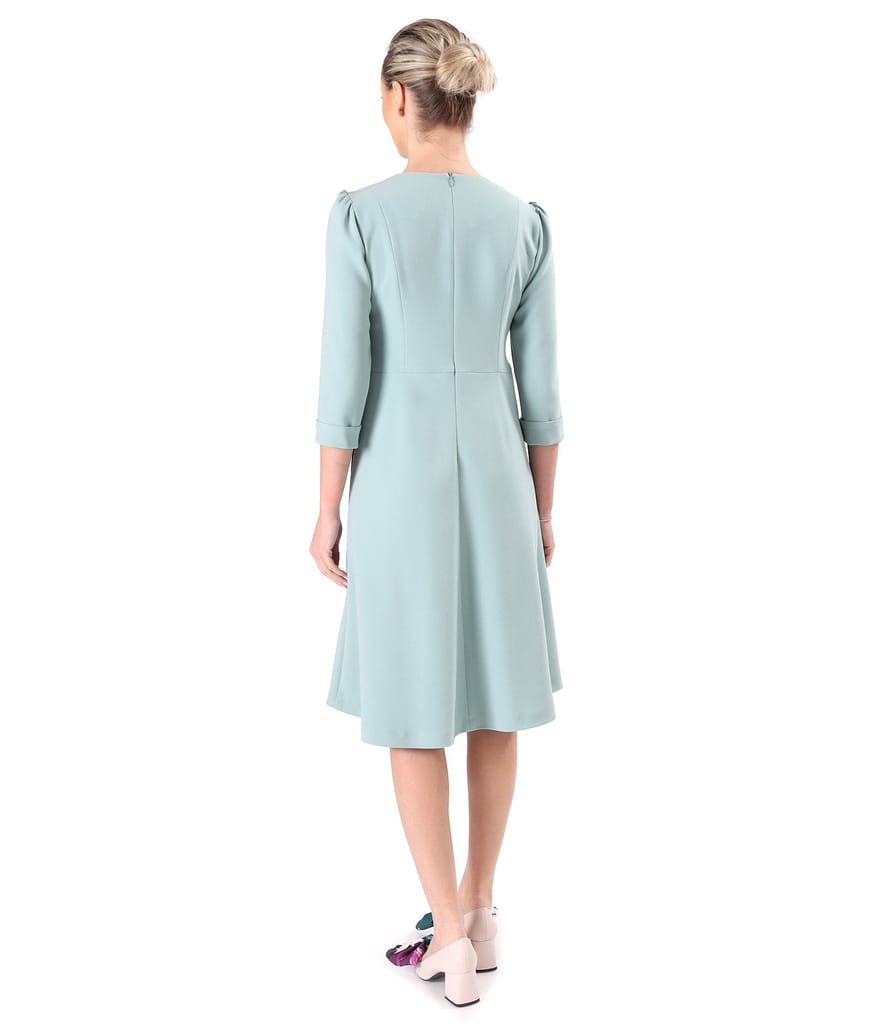 Rochie office clos din stofa elastica cu viscoza