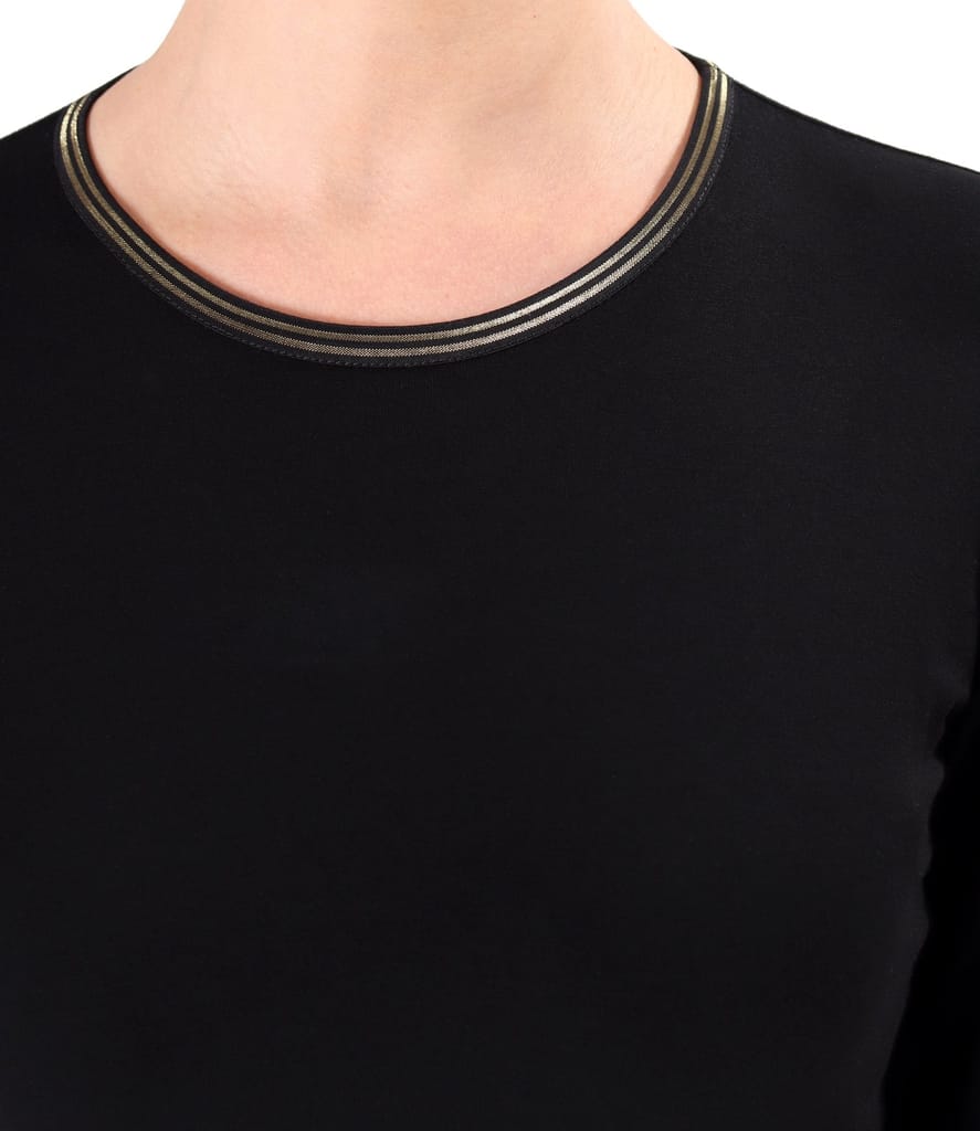 Bluza eleganta din jerse elastic cu maneci 3/4