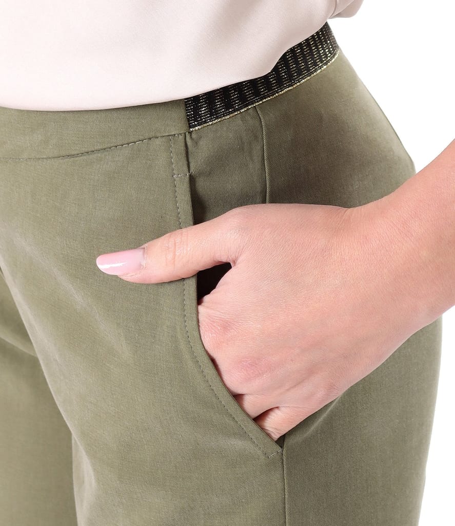 Pantaloni pana lejeri din tencel cu bumbac