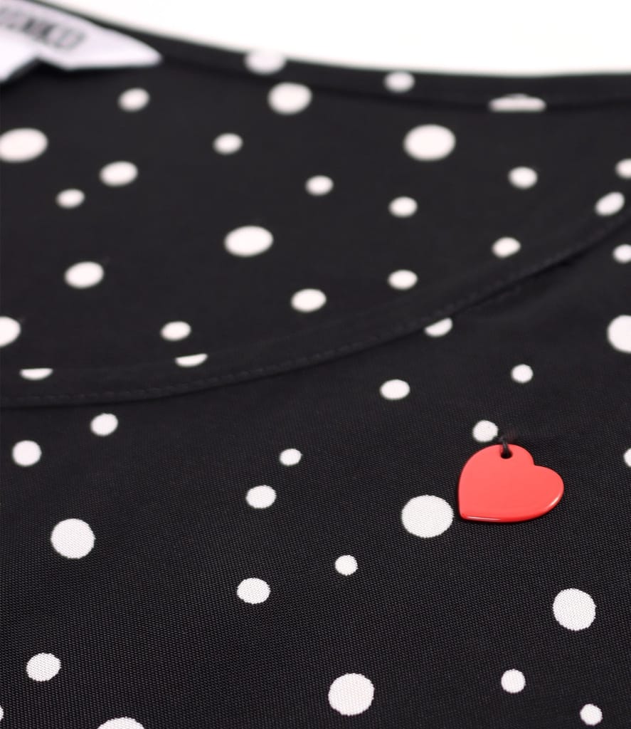 Bluza lejera din viscoza imprimata cu picouri