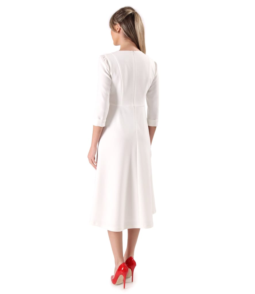 Rochie office clos din stofa elastica cu viscoza