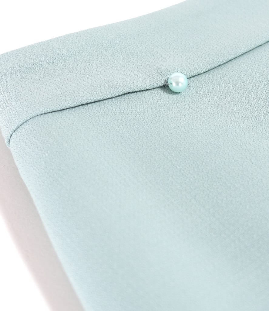 Fusta office cu perla decorativa in talie