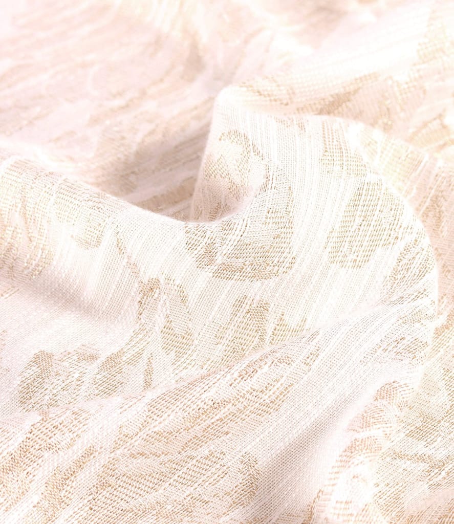 Rochie midi lejera din brocart de viscoza cu fir metalic auriu