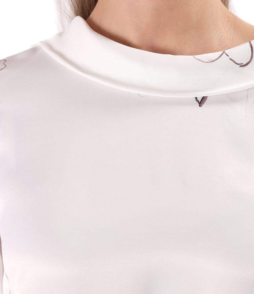 Bluza eleganta cu decolteu adanc la spate