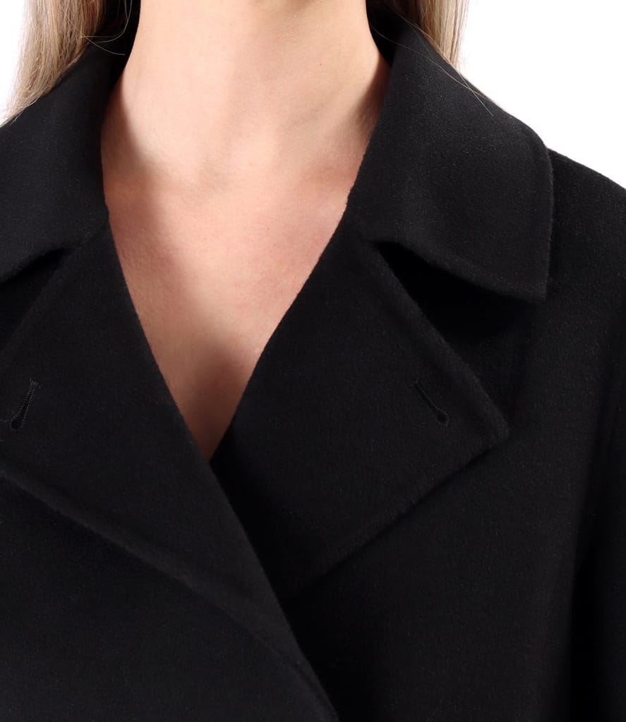 Jacheta scurta eleganta din stofa cu lana si casmir