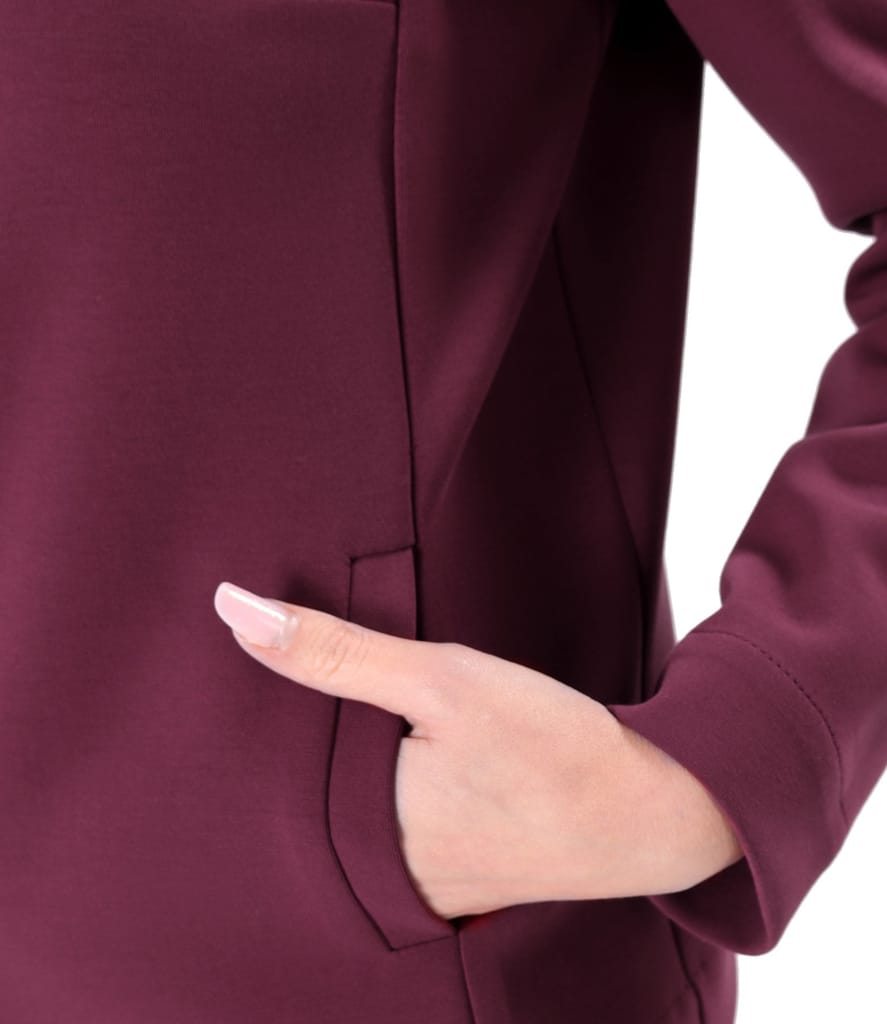 Sacou din stofa plina tip scuba cu bumbac