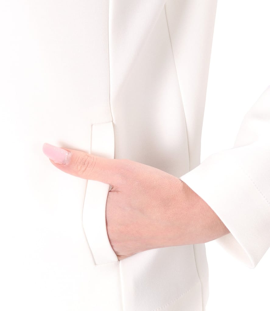 Sacou din stofa plina tip scuba cu bumbac