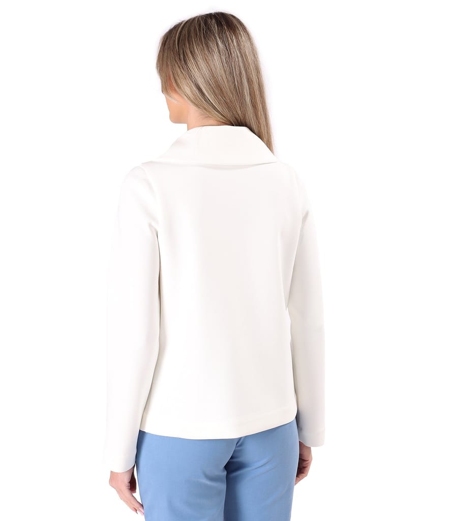 Sacou din stofa plina tip scuba cu bumbac