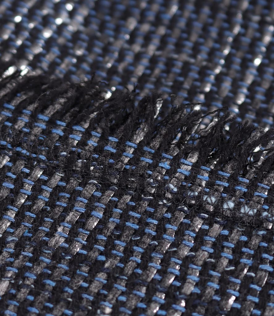 Sacou elegant din bucle cu viscoza si fir argintiu